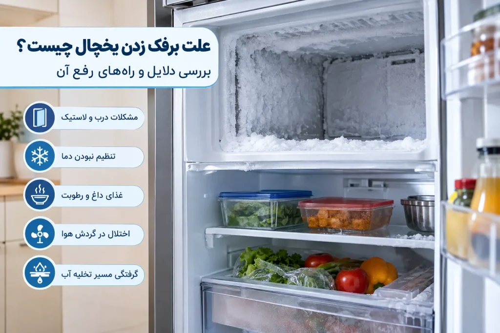 علت برفک زدن یخچال